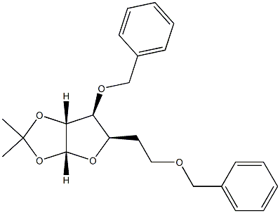 3-O,5-O-Dibenzyl-1-O,2-O-isopropylidene-6-deoxy-α-D-glucofuranose,54522-22-4,结构式