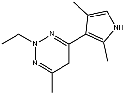 1,2,3-Triazine,4-(2,4-dimethyl-1H-pyrrol-3-yl)-2-ethyl-2,5-dihydro-6-methyl-(9CI),545369-21-9,结构式