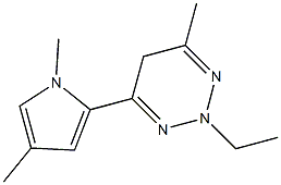 1,2,3-Triazine,4-(1,4-dimethyl-1H-pyrrol-2-yl)-2-ethyl-2,5-dihydro-6-methyl-(9CI) 结构式