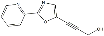 2-Propyn-1-ol,3-[2-(2-pyridinyl)-5-oxazolyl]-(9CI) Structure