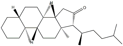 26,27-Dinor-5α-ergostan-16-one Struktur