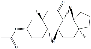 3β-(Acetyloxy)-5α-androstan-7-one,54594-47-7,结构式