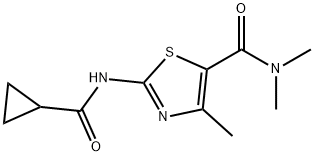 5-Thiazolecarboxamide,2-[(cyclopropylcarbonyl)amino]-N,N,4-trimethyl-(9CI) Structure