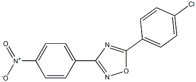 5-(4-chlorophenyl)-3-(4-nitrophenyl)-1,2,4-oxadiazole Struktur