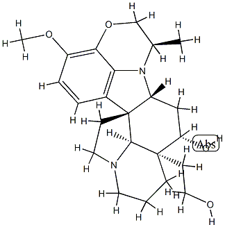 16-メトキシ-22α-メチル-4,25-セコオブスクリネルバン-4β-オール 化学構造式