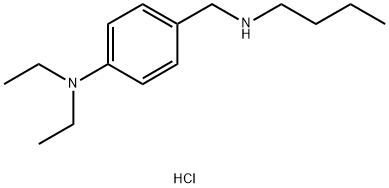 4-[(ブチルアミノ)メチル]-N,N-ジエチルアニリン 化学構造式