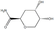 ribo-Hexonamide, 2,6-anhydro-3-deoxy- (9CI) Struktur