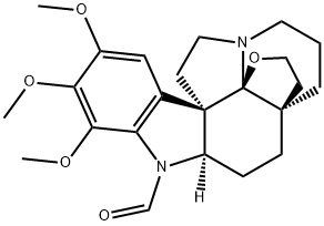 19,21-Epoxy-1-formyl-15,16,17-trimethoxyaspidospermidine 结构式
