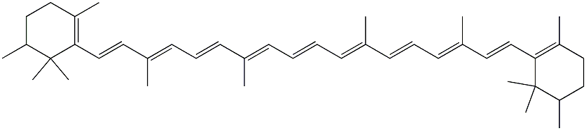 5,5-dimethyl-beta-carotene 结构式