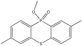 10-Methoxy-2,7-dimethyl-10H-phenothiaphosphine 10-oxide Struktur
