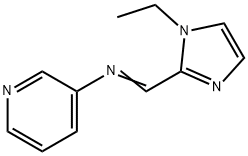 3-Pyridinamine,N-[(1-ethyl-1H-imidazol-2-yl)methylene]-(9CI) Structure