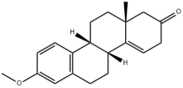 (9β)-3-メトキシ-D-ホモエストラ-1,3,5(10),14-テトラエン-17-オン 化学構造式