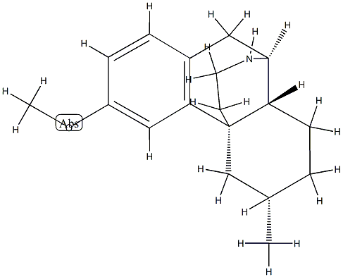 (6α)-3-Methoxy-6-methylmorphinan Structure