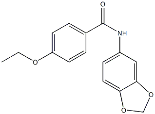 N-(1,3-benzodioxol-5-yl)-4-ethoxybenzamide Structure