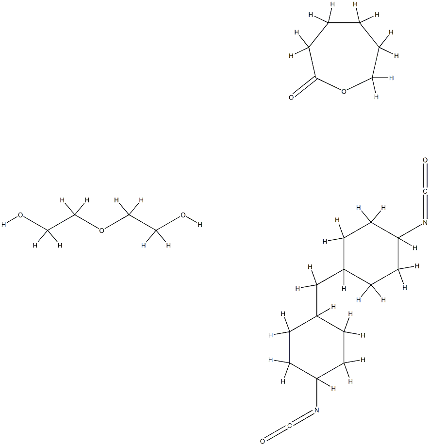 2-Oxepanone, polymer with 1,1-methylenebis4-isocyanatocyclohexane and 2,2-oxybisethanol,54954-83-5,结构式