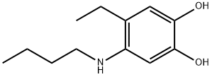 1,2-Benzenediol,4-(butylamino)-5-ethyl-(9CI) Structure