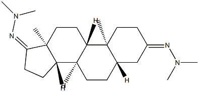 5α-Androstane-3,17-dione bis(dimethyl hydrazone),54966-64-2,结构式