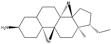Pregnan-3α-amine Structure