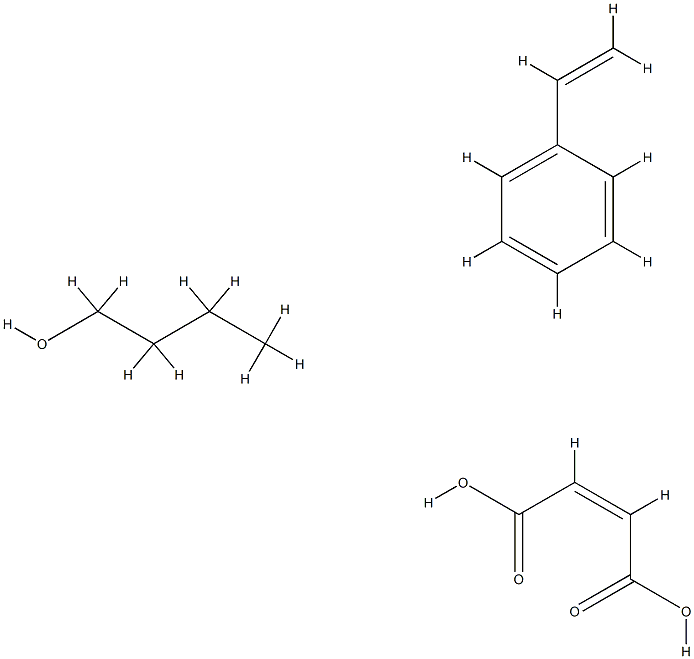 poly(styrene-co-maleic acid)butyl ester 化学構造式