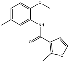 3-Furancarboxamide,N-(2-methoxy-5-methylphenyl)-2-methyl-(9CI) Struktur