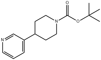 4-(3-Pyridinyl)-1-piperidinecarboxylic acid 1,1<br>-dimethylethyl ester Structure