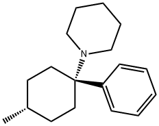 1-(1-Phenyl-4β-methylcyclohexan-1β-yl)piperidine Structure