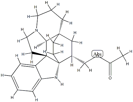 (2α,3α,5α)-Aspidofractinine-3-methanol acetate,55103-47-4,结构式