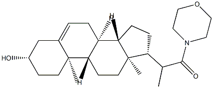 3β-Hydroxy-20-methyl-21-morpholinopregn-5-en-21-one Structure