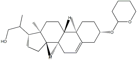 3β-[(Tetrahydro-2H-pyran-2-yl)oxy]pregn-5-ene-20-methanol Struktur