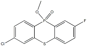 7-Chloro-2-fluoro-10-methoxy-10H-phenothiaphosphine 10-oxide,55125-05-8,结构式