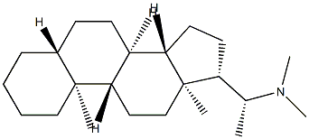 (20R)-N,N-Dimethyl-5α-pregnan-20-amine Structure