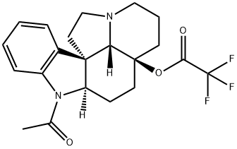 1-Acetyl-20,21-dinoraspidospermidin-5-ol trifluoroacetate Structure
