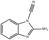 1H-Benzimidazole-1-carbonitrile,2-amino-(9CI) Structure
