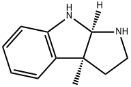 (3aS)-1,2,3,3a,8,8aα-Hexahydro-3aα-methylpyrrolo[2,3-b]indole 结构式