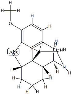 4,5α-Epoxy-3-methoxymorphinan-14-ol,55256-27-4,结构式