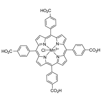 Mn(III) Meso-Tetra (4-carboxyphenyl) porphine chloride Struktur