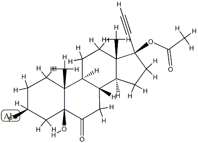 (17R)-17-(Acetyloxy)-3β-fluoro-5-hydroxy-5β-pregn-20-yn-6-one|