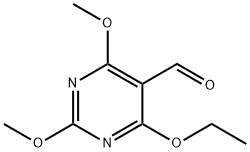 5-Pyrimidinecarboxaldehyde,4-ethoxy-2,6-dimethoxy-(9CI) Struktur