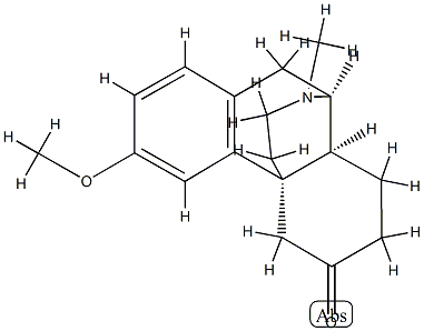 (14α)-3-Methoxy-17-methylmorphinan-6-one,55298-15-2,结构式