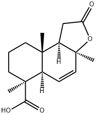 (3aS)-1,2,3a,5aα,6,7,8,9,9a,9bα-Decahydro-3a,6,9aβ-trimethyl-2-oxonaphtho[2,1-b]furan-6β-carboxylic acid Structure