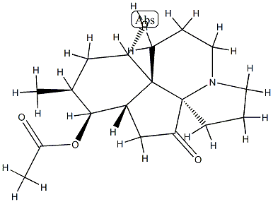 Acetic acid [(13S)-13β-hydroxy-5-oxoserratinan-8α-yl] ester Structure