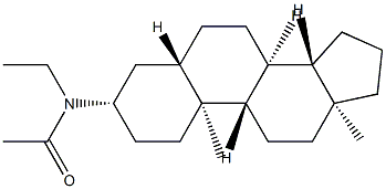 N-(5α-Androstan-3β-yl)-N-ethylacetamide,55320-49-5,结构式