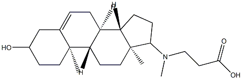 N-(3-Hydroxyandrost-5-en-17-yl)-N-methyl-β-alanine Structure