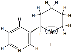 3-[(2S)-1-Lithiopiperidin-2α-yl]pyridine Struktur