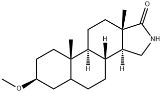 3β-Methoxy-16-azaandrostan-17-one,55399-19-4,结构式