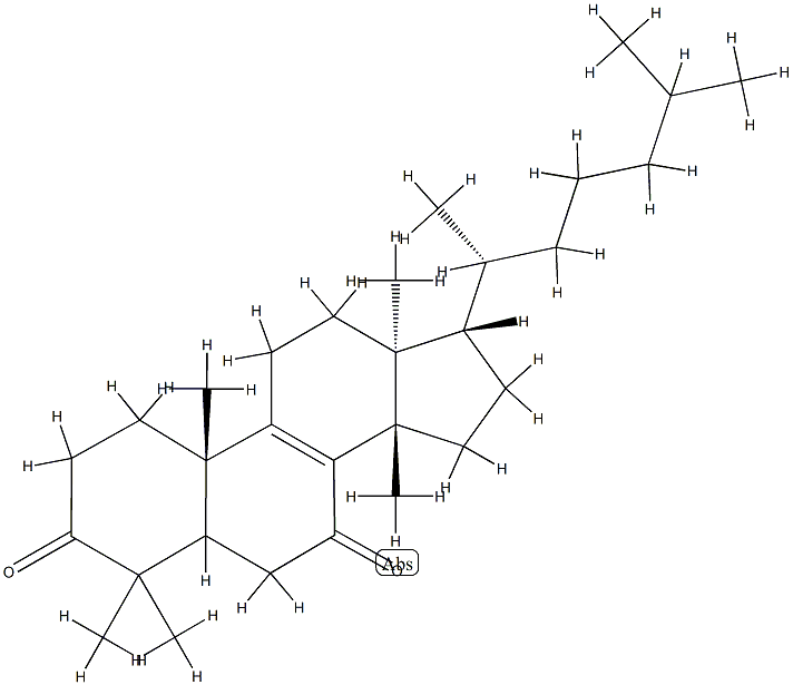 (13α,14β,17α)-5ξ-Lanost-8-ene-3,7-dione Struktur