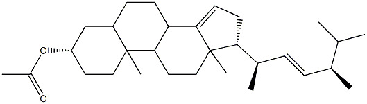 5α-Ergosta-14,22-dien-3β-ol acetate Structure