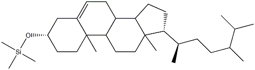 [[(24ξ)-Ergost-5-en-3β-yl]oxy]trimethylsilane,55429-60-2,结构式