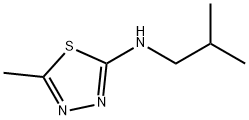 1,3,4-Thiadiazol-2-amine,5-methyl-N-(2-methylpropyl)-(9CI),554412-14-5,结构式