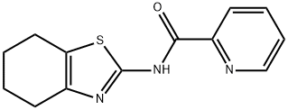 2-Pyridinecarboxamide,N-(4,5,6,7-tetrahydro-2-benzothiazolyl)-(9CI) 结构式